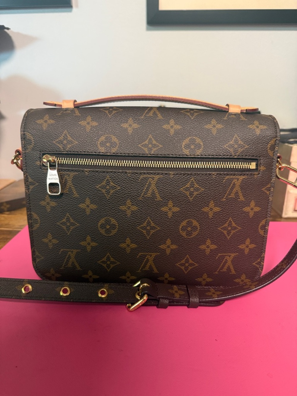 Louis Vuitton Monogram Pochette Métis Satchel in Brown and Tan - Picture 2 of 14